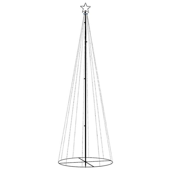 vidaXL Arbre de Noël cône 310 LED Blanc chaud 100x300 cm