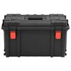 vidaXL Valise de vol portable noir 57x35x32,5 cm PP