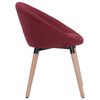 vidaXL Chaise de salle &agrave; manger Rouge bordeaux Tissu