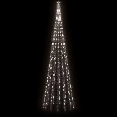 vidaXL Arbre de Noël cône 1134 LED Blanc froid 230x800 cm
