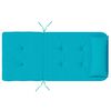 vidaXL Coussins de chaise Uni 2 pcs Turquoise 58 x 77 x 4,5 cm