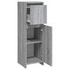 vidaXL Armoire de bain Sonoma gris 30x30x95 cm Bois d'ingénierie