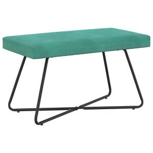 vidaXL banc Turquoise 80 x 40 x 45 cm Velours