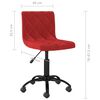 vidaXL Chaises pivotantes &agrave; manger lot de 2 Rouge bordeaux Velours