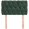 vidaXL Tête de lit Vert foncé 80x7x78/88 cm Velours