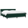 vidaXL Sommier &agrave; lattes de lit et matelas vert fonc&eacute; 200x210cm velours