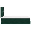 vidaXL Cadre de lit ottoman avec matelas vert fonc&eacute; 120x200 cm velours