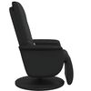 vidaXL Fauteuil inclinable de massage repose-pieds noir similicuir