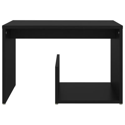 vidaXL Table d'appoint Noir 59x36x38 cm Aggloméré