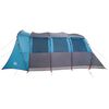 vidaXL Tente familiale avec toit Bleu et gris 576 x 325 x 213 cm
