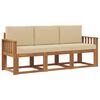 vidaXL Ensemble de canap&eacute;s d'ext&eacute;rieur 3 pc Naturel et Beige