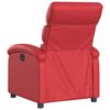 vidaXL Fauteuil inclinable &eacute;lectrique Rouge Similicuir
