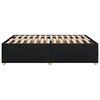 vidaXL Cadre de lit sans matelas noir 140x190 cm tissu