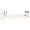 vidaXL Cadre de lit sans matelas blanc 180x200 cm bois massif de pin