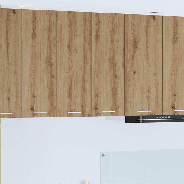 vidaXL Armoire suspendue Ch&ecirc;ne Artisan et Blanc 30 x 31 x 80 cm