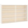 vidaXL Vitrine de collection en bois avec portes 60 x 8,5 x 37 cm