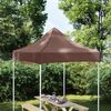 vidaXL Toit de tente de r&eacute;ception 2x2 m Marron 270 g/m&sup2;
