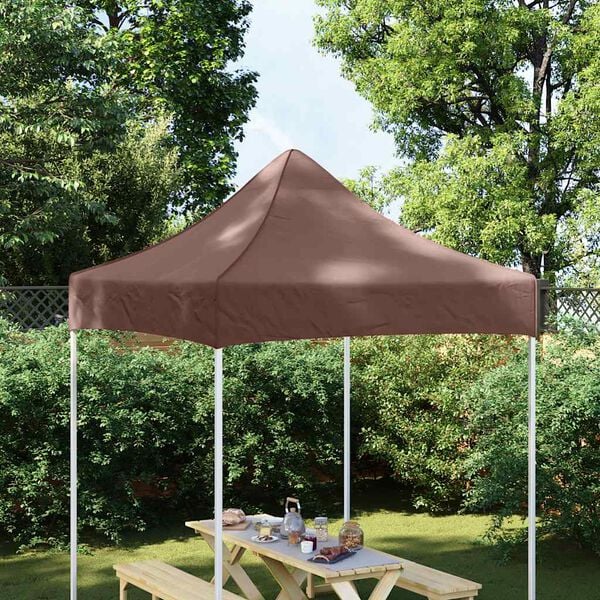 vidaXL Toit de tente de r&eacute;ception 2x2 m Marron 270 g/m&sup2;