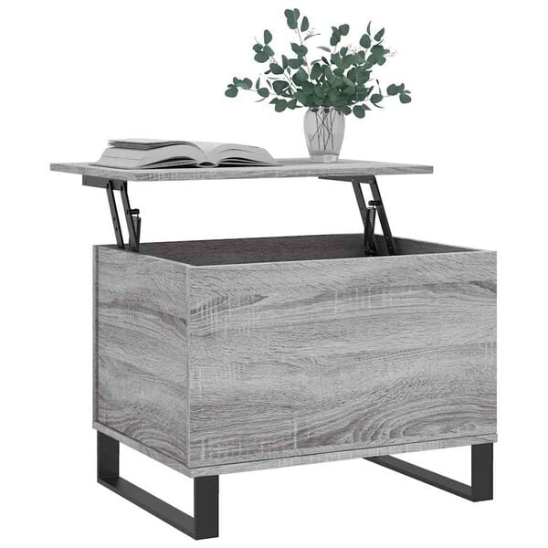 vidaXL Table basse Sonoma gris 60x44,5x45 cm Bois d'ingénierie