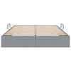 vidaXL Lit de Rangement avec matelas Gris clair 135 x 190 cm tissu
