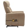 vidaXL Fauteuil de massage Cappuccino Similicuir