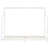 vidaXL Cadre de lit d'enfant blanc 2x(80x200) cm bois de pin massif