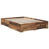 vidaXL Cadre de lit Bois ancien 140 x 190 cm Bois d'ing&eacute;nierie