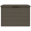 vidaXL Boîte à coussins d'extérieur brun 77,5x44,5x53 cm polypropylène