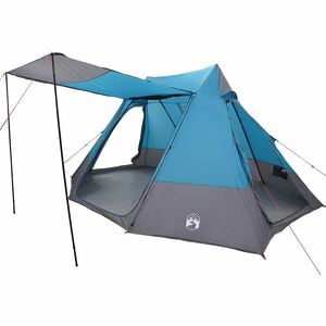 vidaXL Tente de camping avec toit Bleu 482 x 360 x 227 cm taffetas