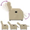 vidaXL Fauteuil inclinable Cr&egrave;me Tissu