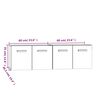 vidaXL Armoires murales 2 pcs Blanc 60x36,5x35 cm Bois d'ing&eacute;nierie