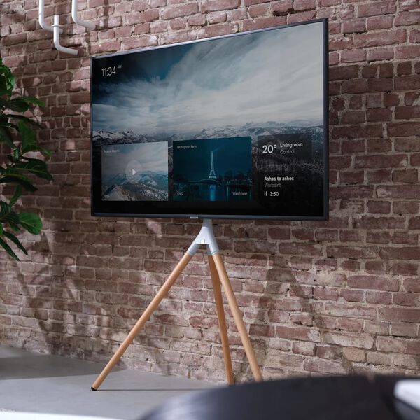 One For All Support TV à trépied 32"-65" Marron clair