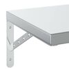 vidaXL &Eacute;tag&egrave;res murales 2 pcs 100x30 cm argent&eacute; acier inoxydable