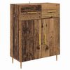 vidaXL Haut Armoire avec tiroir 2 pcs Bois ancien Bois d'ing&eacute;nierie