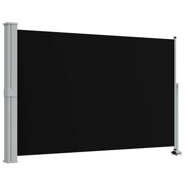 vidaXL Auvent lat&eacute;ral r&eacute;tractable de patio 160 x 300 cm Noir