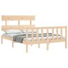 vidaXL Cadre de lit sans matelas bois de pin massif