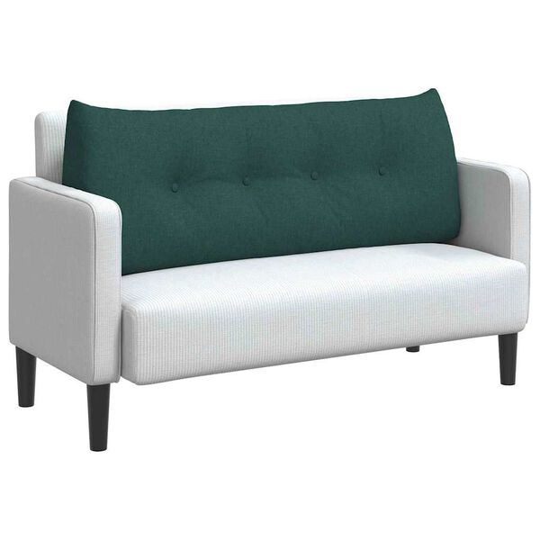 vidaXL Coussin de Dos Vert foncé 120 x 24 x 50 cm tissu