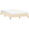 vidaXL Cadre de lit sans matelas crème 120x190 cm tissu