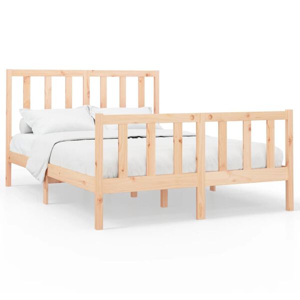 vidaXL Cadre de lit sans matelas 120x200 cm bois de pin massif