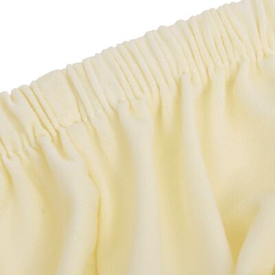 vidaXL Housse extensible de canapé Crème Jersey de polyester