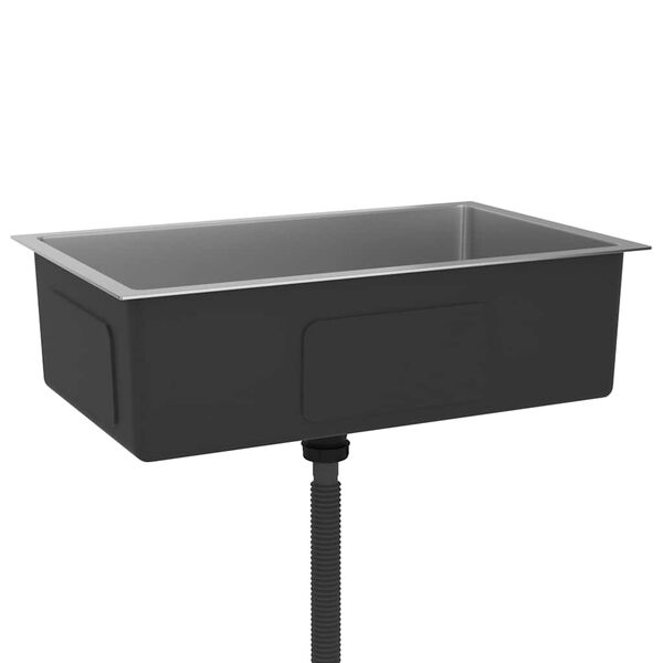 vidaXL Évier de cuisine fait main Acier inoxydable