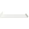 vidaXL &Eacute;tag&egrave;re flottante 2 pcs Blanc 40 x 18 x 2,5 cm Acier