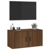 vidaXL Meuble TV mural Ch&ecirc;ne marron 80x34,5x40 cm