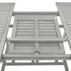 vidaXL Table de jardin Gris 200x100x75 cm Bois d'acacia massif