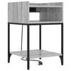 vidaXL Cabinet de chevet 2 pcs Gris Sonoma 40 x 40 x 61 cm