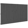 vidaXL T&ecirc;te de lit murale Gris 204x3x110 cm Bois massif de pin