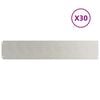 vidaXL Bordures de pelouse 30 pcs 20x103 cm acier inoxydable