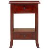 vidaXL Table console Marron 50 x 29,5 x 76 cm Bois de Mahogany Massif
