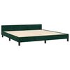 vidaXL Cadre de lit sans matelas vert fonc&eacute; 160x200 cm velours