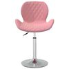 vidaXL Chaise pivotante de salle &agrave; manger Rose Velours